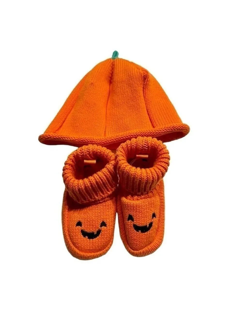 Just One You by Carter's Halloween Pumpkin‎ Hat & Booties Orange 100% cotton OS